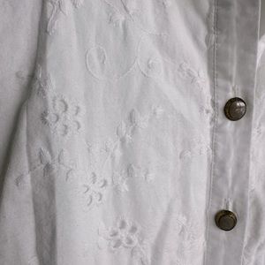 Zara white cotton dress, size S